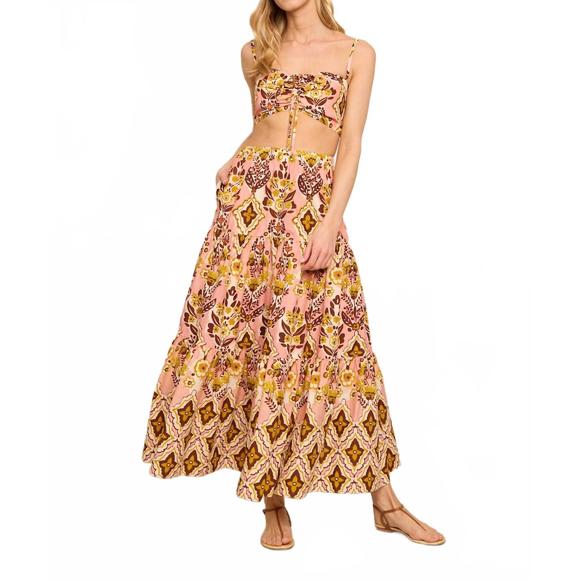 NEW CARA CARA melanie maxi skirt in adina blush - Picture 1 of 3